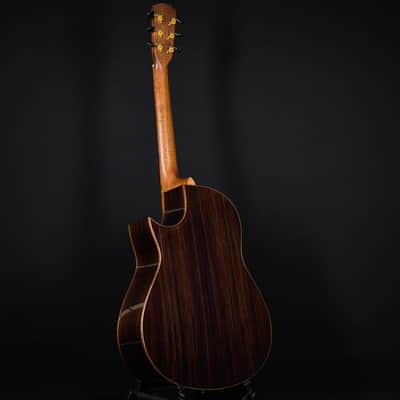 Morris S-107III Auditorium Cedar w/ Rosewood Japanese Handcrafted Fingerstyle Acoustic (2301016) image 11