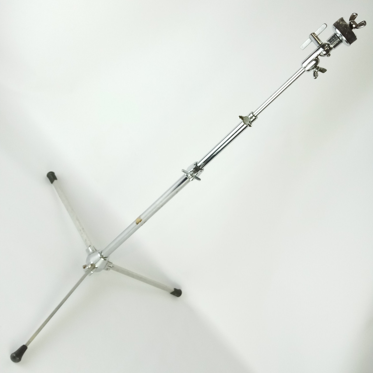 Slingerland#33F Flush-Base Cymbal Stand Vintage Mid70s Red Label Flat-Tripod USA — main photograph