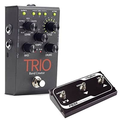 Digitech Trio guitar effect pedal bundle with DigiTech FS3X Footswitch image 1