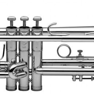 Levante Bb Trumpet With Case Silver Plated W 1st Slide Saddle & 3rd Slide RingĀ 2 Year Warranty image 1