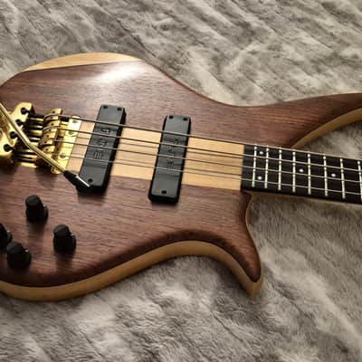 TUNE Japan TWXT-4 Tremolo Bass - 2000s - Locking Tuners - Neck-Thru - Active - Whammy Bar - MIJ -  4-String Bass - Natural Walnut image 5