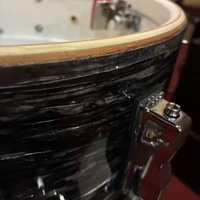Ludwig LS908 Legacy Mahogany Jazz Festival Reissue 5.5x14" 8-Lug Snare Drum 2019 - Present - Vintage Black Oyster Pearl RINGO image 7
