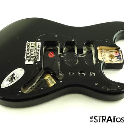 USED 2004 Fender MIM Standard Strat BODY & HARDWARE Guitar Black image 1