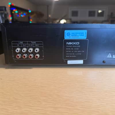 Vintage Nikko EQ100 Stereo Graphic Equalizer 10 Band Full Fresh Service Rare🔥 image 8