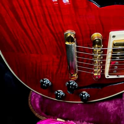 Gibson Les Paul Custom Florentine Plus Custom Shop USA 1997 - Cherry Red image 12