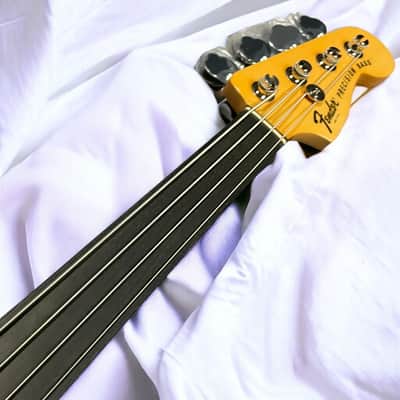 Fender Tony Franklin Unlined Fretless Precision, Black / Ebony *IN STOCK* image 9