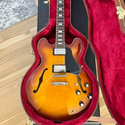 Gibson ES-335 Figured Iced Tea Burst with Block Inlays - Mint image 3