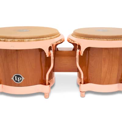 LP Latin Percussion LP201AX-2CB Limited Edition Cherry Wood Bongos 7-1/4" - 8-5/8" image 4
