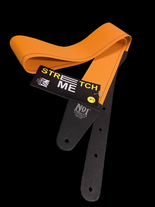 Orange No.1 Stretch Strap For Guitar/Bass 80s German Elastic Buckethead image 1