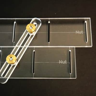 Lone Buck Guitars Bass Guitar Adjustable 34" - 35" Fan Fret Multi-scale layout tool for fingerboard fretting Acrylic 2025 image 5