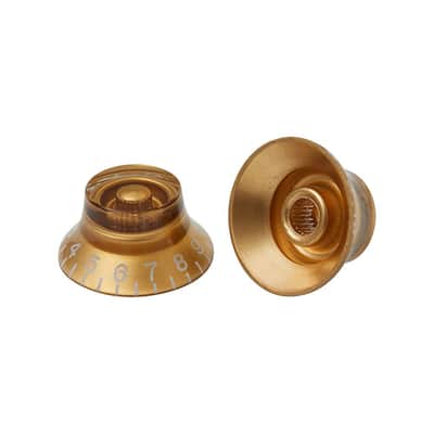Immagine Gibson Top Hat Control Knobs Set of 4 (Gold) - 2