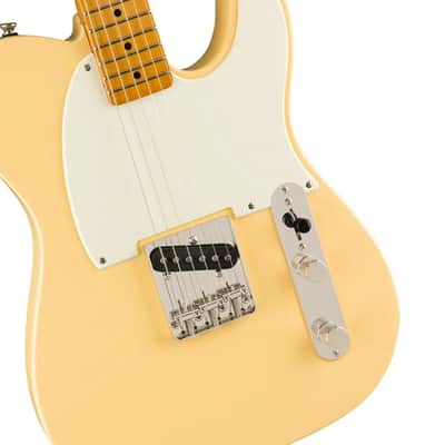 Squier FSR Classic Vibe 50s Esquire Electric Guitar, Maple FB, Vintage White image 3