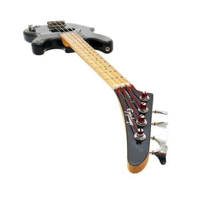 Epiphone Accu-Bass CH/B Electric Bass Guitar 1982 Black | Reverb