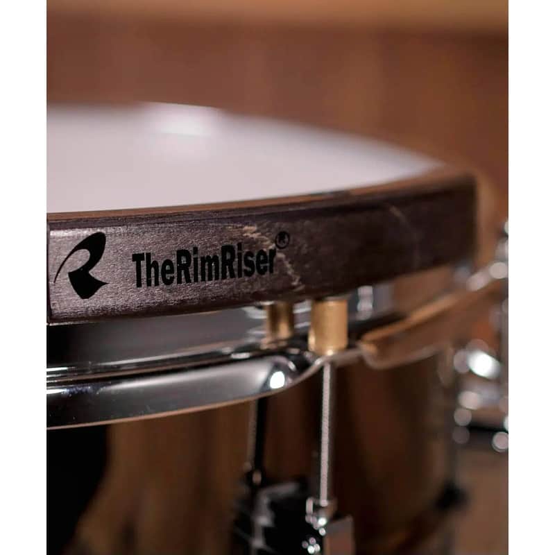 RimRiser Snare Drum Cross Stick Enhancer 30-Ply Maple Stealth Black image 1