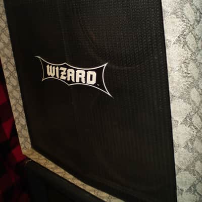 Rare Worlds Best  4x12 Sound Projection cab-1993 Wizard cab - 4 Sidewinder S12-150 w-Snakeskin Tolex image 5