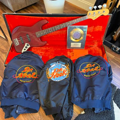 1962 Fender Jazz Bass (Refin) w/ 1964 Neck – Ex-Dr. Hook + Gold Record, Jackets & LOA image 3