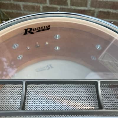 Rogers #37 Dyna-Sonic 6.5x14" Wood Snare Drum with Beavertail Lugs Reissue 2018 - 2020 - White Marine Pearl image 11