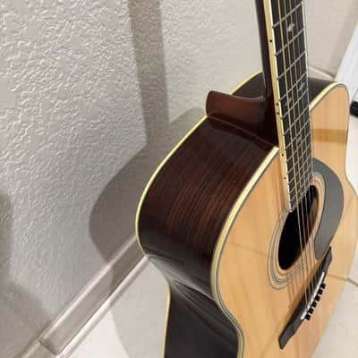 Yamaha FG-365SII 1983 - gloss natural finish on a solid spruce top and a three-piece rosewood back and sides image 14