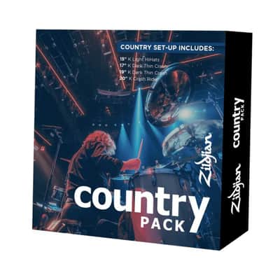 Zildjian K Country Cymbal Pack: 15-inch Light HiHats 17 and 19-inch Dark Crash and Thin 20-inch Crash Ride image 2