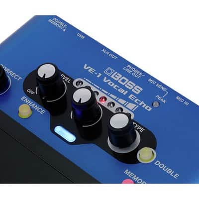 Boss VE-1 Vocal Echo Reverb Effects Pedal - Vocal Processor with Enhance image 3