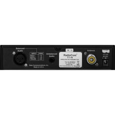 RTS TT-16 16-Channel Wireless IFB Transmitter (Battery-Powered) image 2