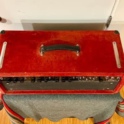 Mesa Boogie Nomad One-Hundred 3-Channel 100w Guitar Amp Head - Factory Red Suede Tolex image 6