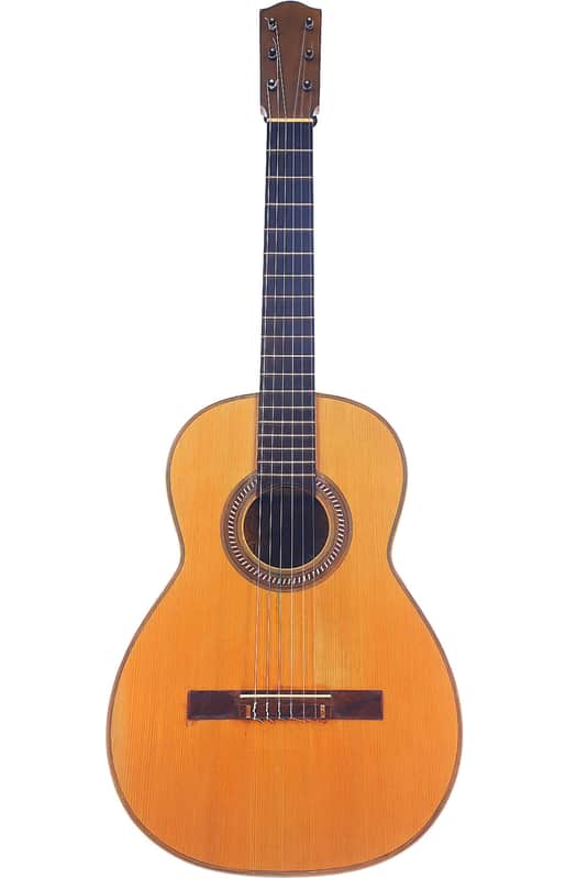 Salvador Ibáñez Classical Guitar c.1897–1905 – Bajada San Francisco 23 – Original Finish, Rosewood, With Period Shipping Case image 1