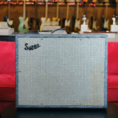 Supro 1965 697T / S6497 Combo Tremolo Valco Thunderbolt 1x15 Combo Guitar amplifier - With Original Jensen Speaker image 1