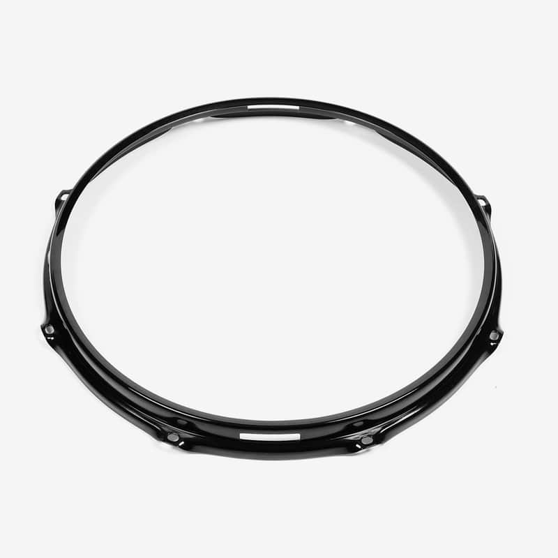S-HOOP - SH138BBLKP - 13" 8 Hole BLACK PC/Steel S-Hoop Snare Bottom (Replaces SH138BBLK) image 1