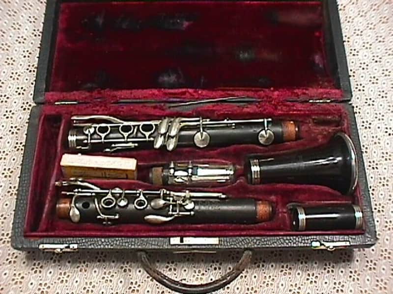 Vintage Penzel-Mueller Grenadilla Wood Bb Clarinet in it's Original Case, and Nice as-is image 1