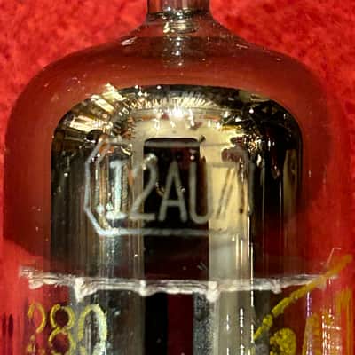Raytheon 12AU7 Vintage Matching Pair Preamp Vacuum Tube 1970s - Clear Glass image 2