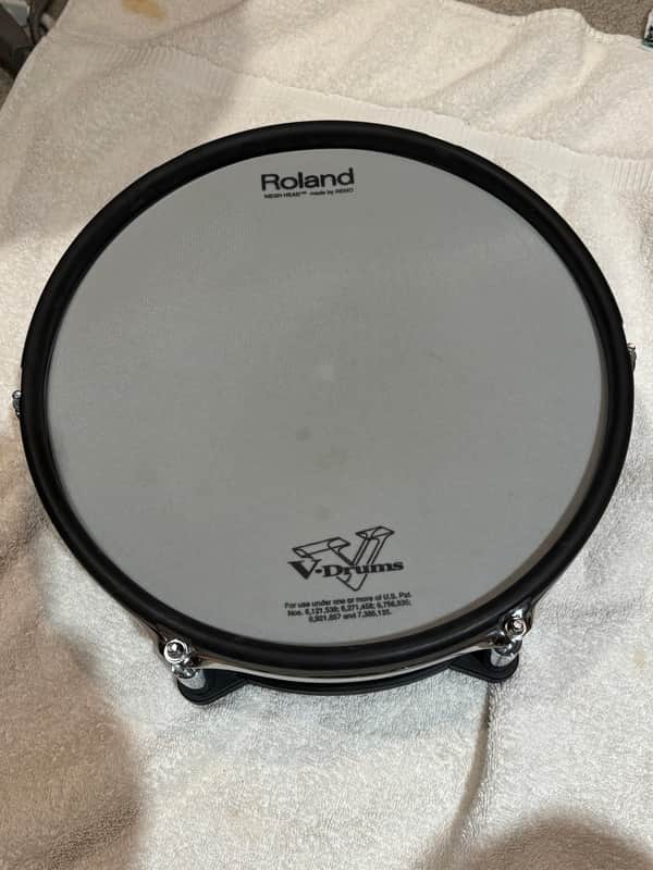 Roland PD-128-BC V-Pad 12" Dual Trigger Mesh Drum Pad 2010s - Black Chrome image 1