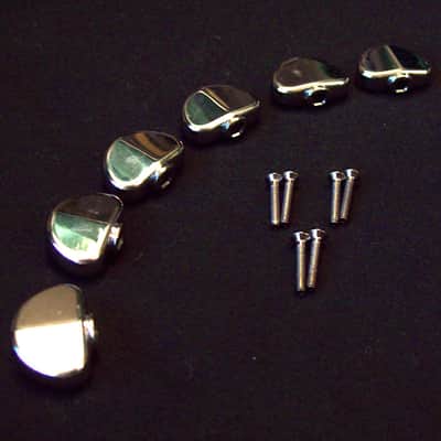 Genuine Grover chrome kidney tuning machine buttons. Full size. FREE shipping! image 3