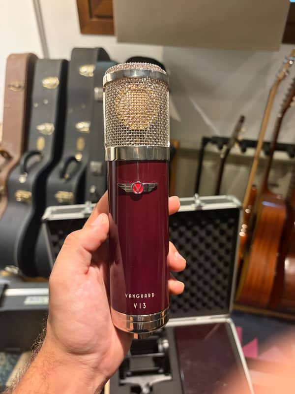 Vanguard Audio Labs V13 Large Diaphragm Multipattern Tube Condenser Microphone 2010s - Maroon image 1