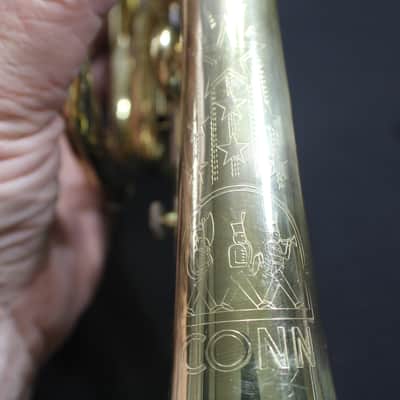 A Conn Shooting Stars Director Bb Cornet in it's Original Real Nice Case & in Great Ready to Play Condition # 9 T image 7