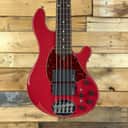 Lakland 55-94 Electric Bass Guitar, Fiesta Red, Sims Pickups, 9.6 lbs