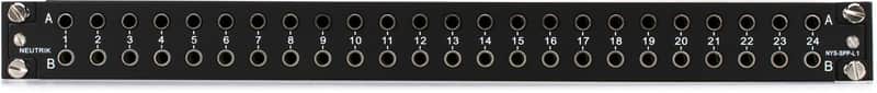 Neutrik NYS-SPP-L1 48-point 1/4" TRS Balanced Patchbay (5-pack) Bundle image 1