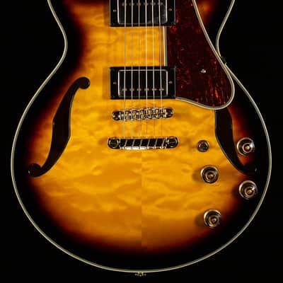 Ibanez Artcore Expressionist AM93QM Antique Yellow Sunburst (523) image 3