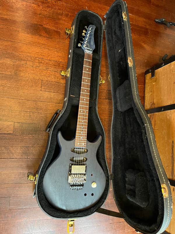 80’s Hamer Steve Stevens 24 fret guitar Floyd Rose Dimarzio project OHSC image 1