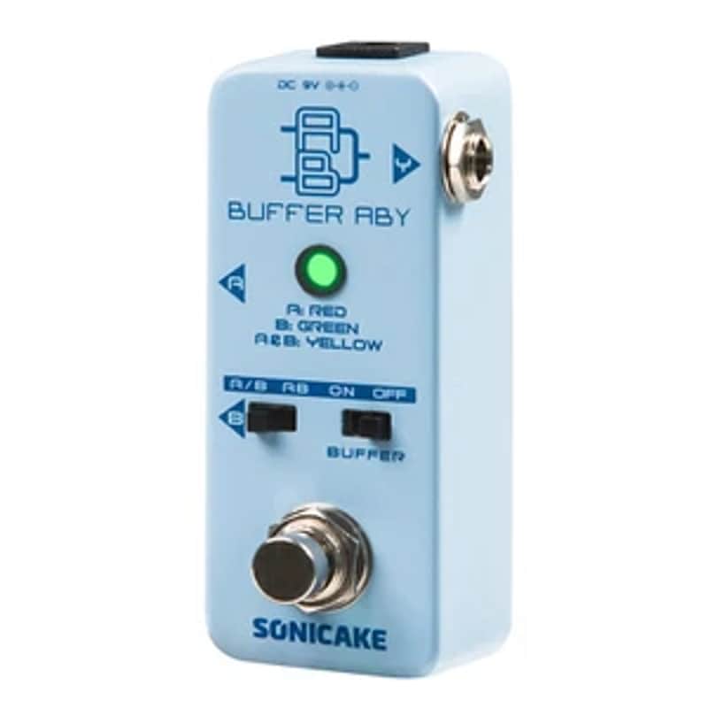 New SONICAKE Buffer ABY Line Selector AB Switch Mini Guitar Effects Pedal True Bypa image 1