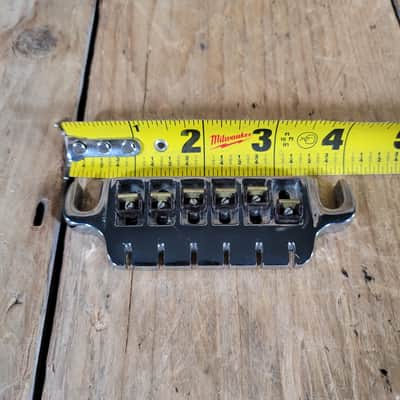 Gibson Top Adjust Bridge / Tailpiece 1980s 6 String Electric Guitar - Chrome image 5