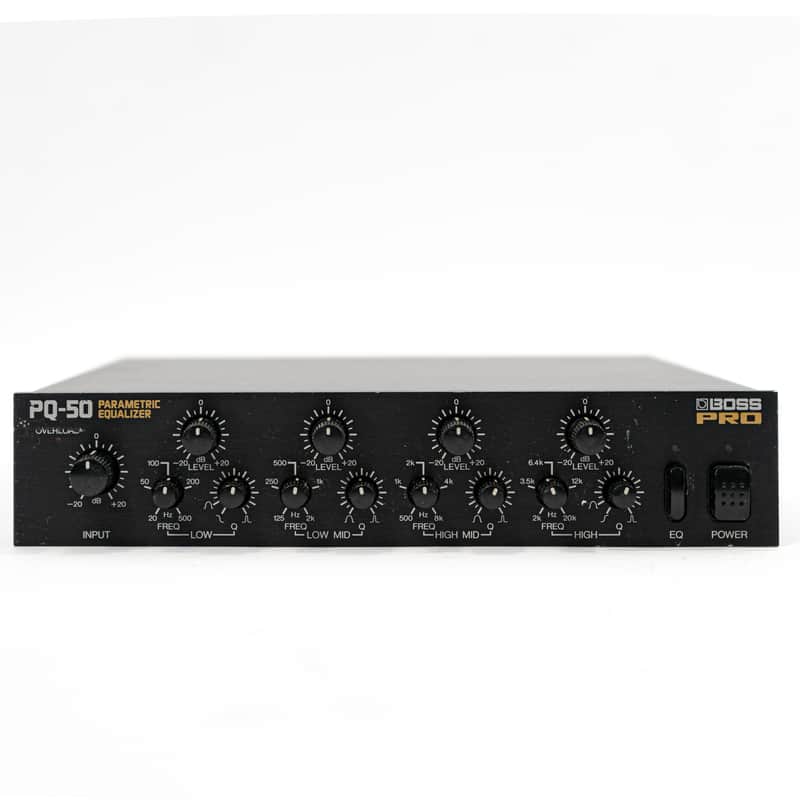 Boss Pro PQ-50 Parametric Equalizer EQ Half Rack with Power Supply
