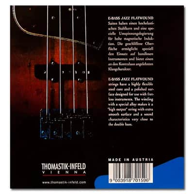 Thomastik-Infeld JF344 Jazz Flat Wound Nickel Bass Guitar Strings 4-String Long Scale (.043-.100) image 2