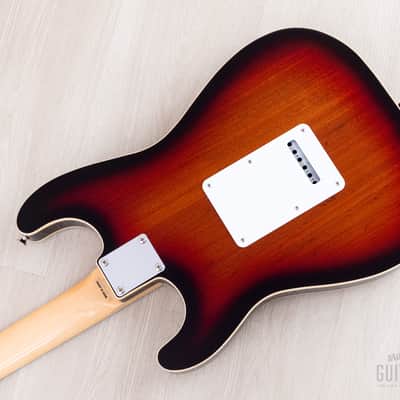 2014 Fender Stratocaster ST/HO/3S Mahogany Semi-Hollow Sunburst w/ DiMarzio Area 61, Japan MIJ image 14