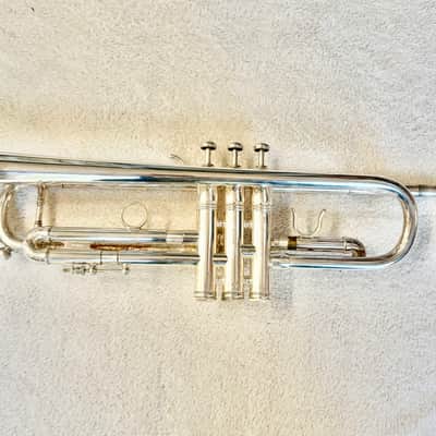 Vintage Los Angeles–made Benge Bd Resno-Tempered Bell 3 Silver Trumpet image 8