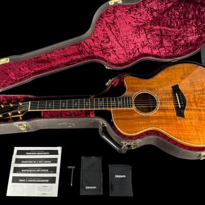 2011 Taylor K24CE Grand Auditorium w Flamed Koa Top Back & Sides ~ Natural image 14