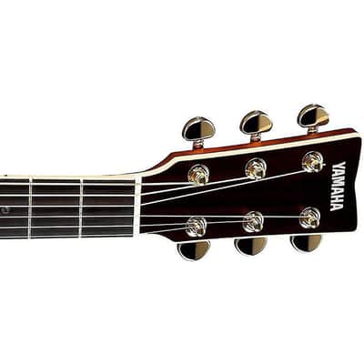 Yamaha LL-TA TransAcoustic Dreadnought Acoustic Electric Guitar w/ Reverb and Chorus - Brown Sunburst image 6
