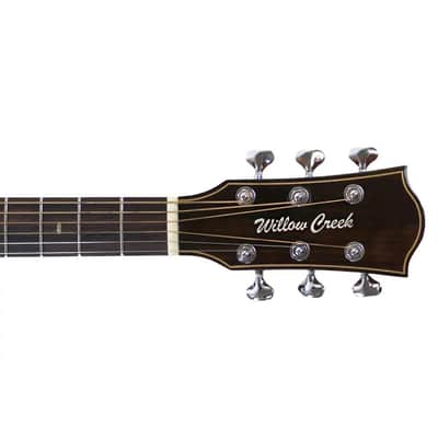 Willow Creek FX-PG73 Ebony Deluxe Acoustic Grand Auditorium Guitar w/ Effects image 6