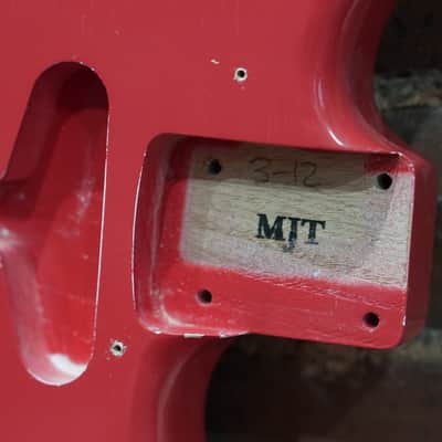 MJT Stratocaster Body Fiesta Red Nitro LIGHTWEIGHT Ash Strat image 2