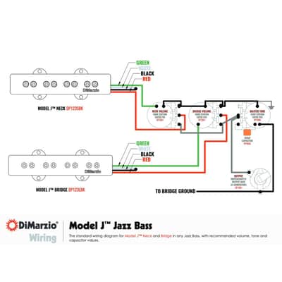 NEW DiMarzio DP123 Model J Pair Original Fender Jazz Bass Bridge & Neck - CREAM Bild 4